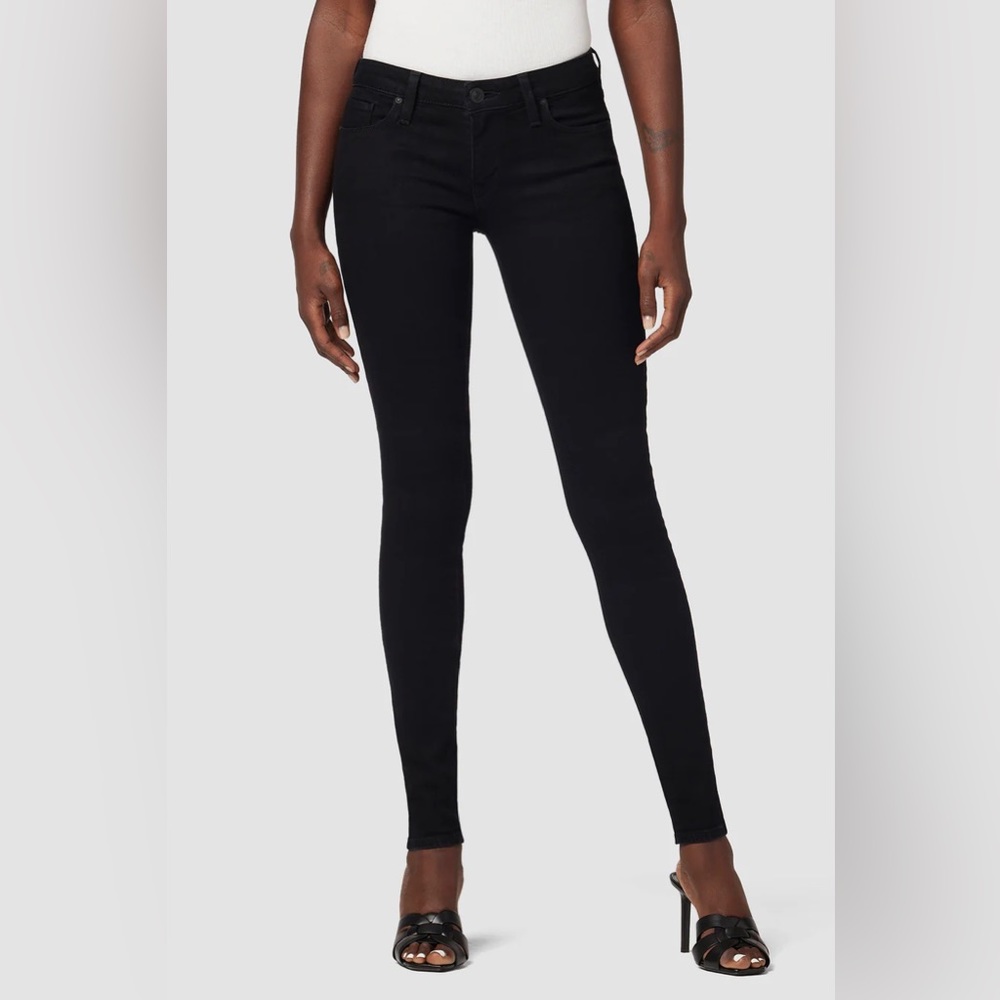 Hudson Krista super skinny black jeans, sz 28